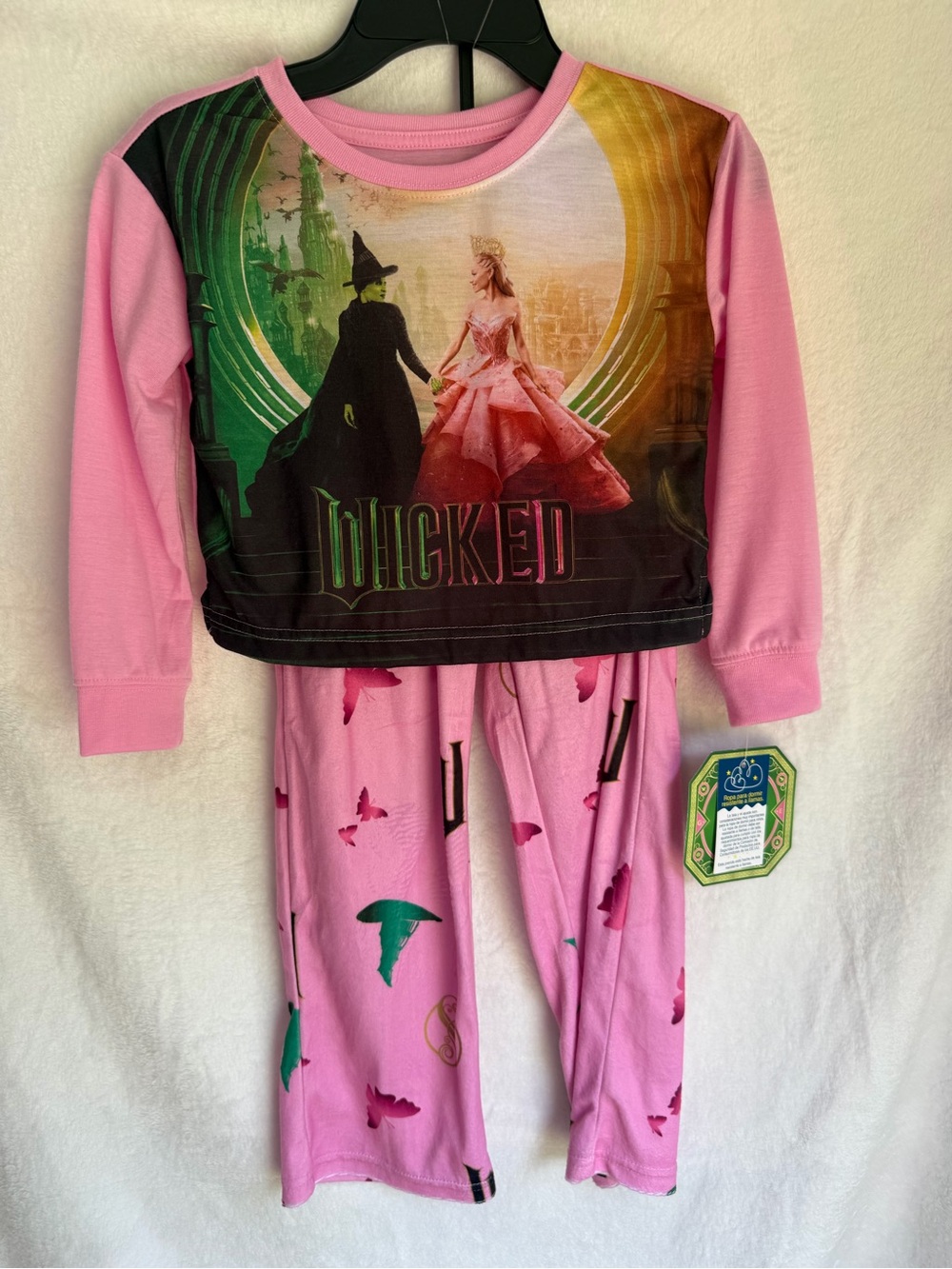 Wicked Pink Graphic Kids Pajama Set